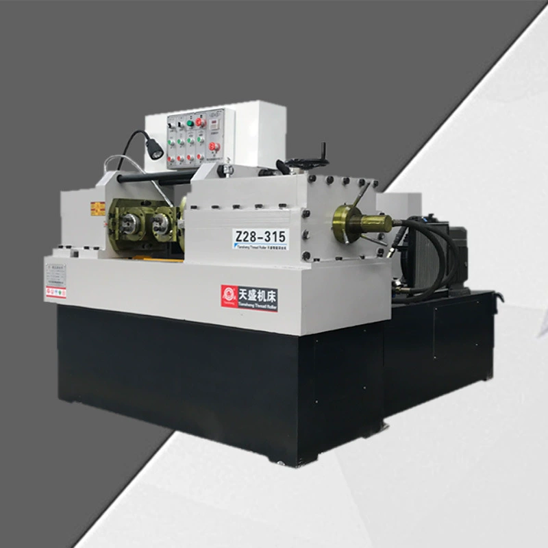 Tiansheng Z28-315 тип прямая резьба стальной проволочный ролик строительная площадка станок с ЧПУ накатки гидравлический зубной ролик