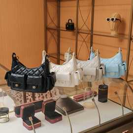 跨境热卖小香风菱格链条包包女腋下包新款手提斜挎邮差单肩包