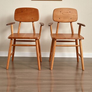 Koala armchair, simple leisure chair, island solid wood dining chair, light luxury backrest desk chair, hanging dining table chair