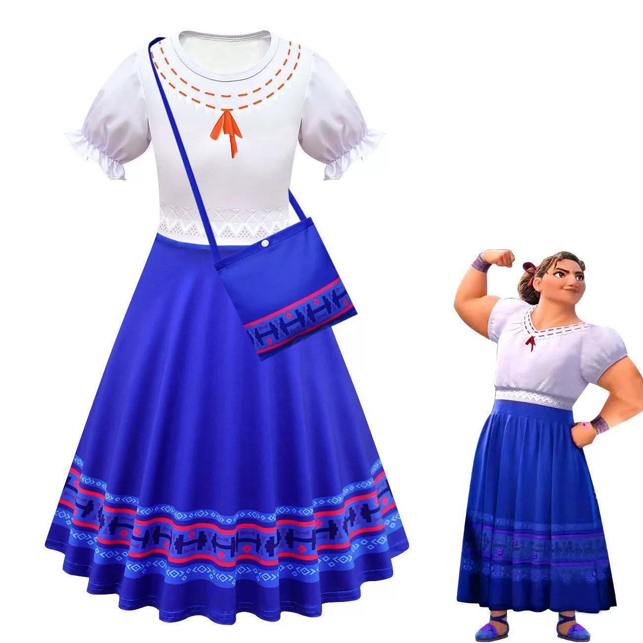 2021 New Charm Mirabell Madrid Animation Costume Girls Princess Dress Halloween Carnival Cosplay Costume long skirt top design for baby girl