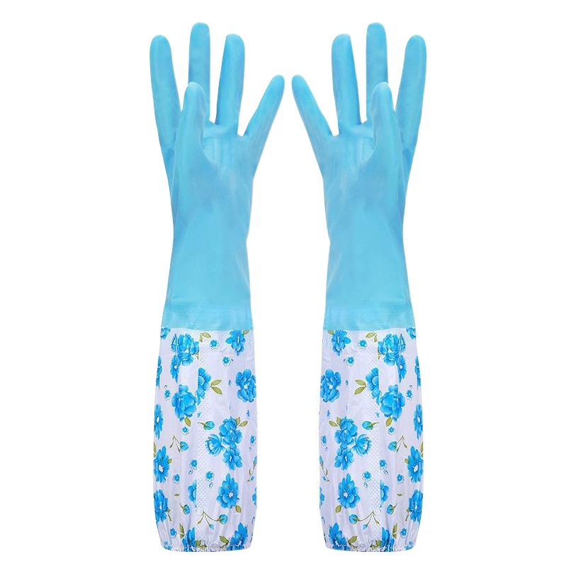 Invierno impermeable guantes calientes hogar espesado látex lavandería limpieza del hogar forro polar antideslizante lavavajillas guantes