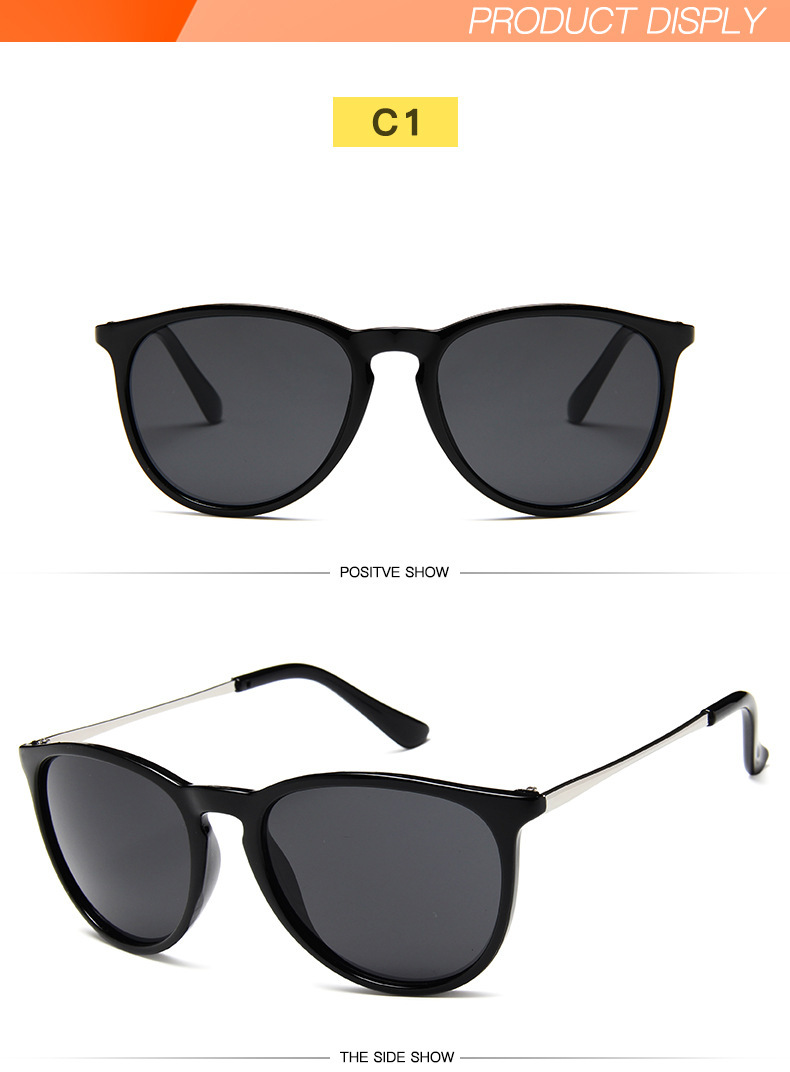 European and American Trend New Sunglasses Fashion Sunglasses Internet Popular Same Style Semi-metal Toad Glasses 4171_voghion.com