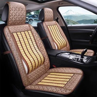 Mat Truck Seat Cushion Bamboo Mat — Seat cushion, seat cover - new-beige-comfort-version-single-seat