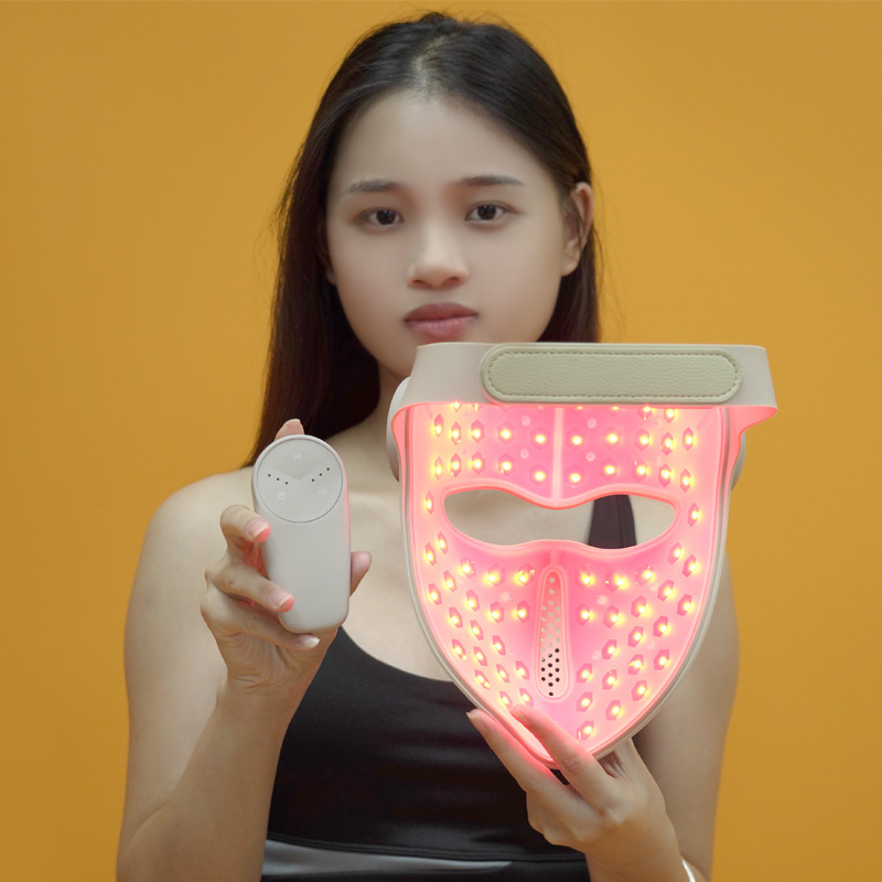 510K 4D レーザーハンドヘルドリモコン家庭用白黒 LED 赤色光理学療法マスク赤外線光美容|undefined