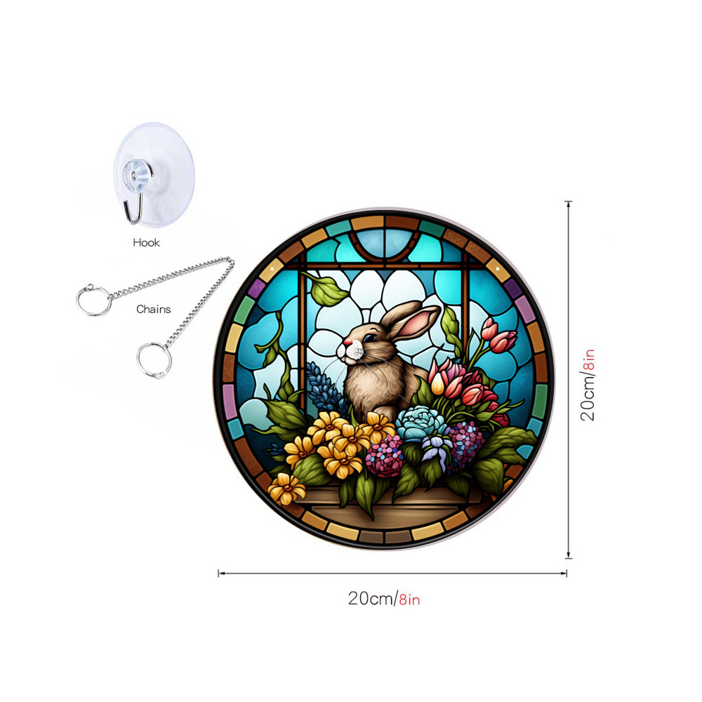 95g Weight pendant Home Textiles & Decor Type Acrylic Material Easter Festival Rabbit Pattern Casual, Elegant, Classical Style Easter Casual Elegant Classical Rabbit Arylic Party Supplies Decorations 22
