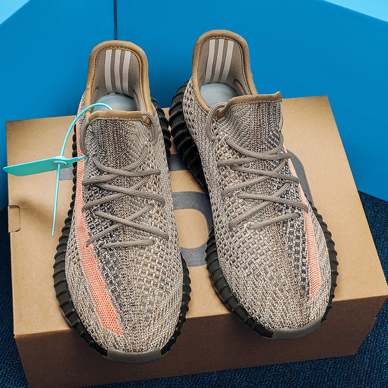 Putian Coco zapatos 2023 verano nuevo 350v2 volando tejido transpirable hombres y mujeres pareja zapatos palomitas zapatos para correr hombres