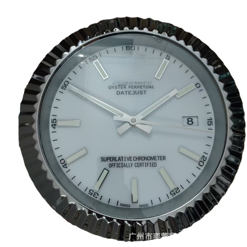 一件起批金属不锈钢夜光客厅挂钟GMT静音钟表专供出口Wall clock|undefined