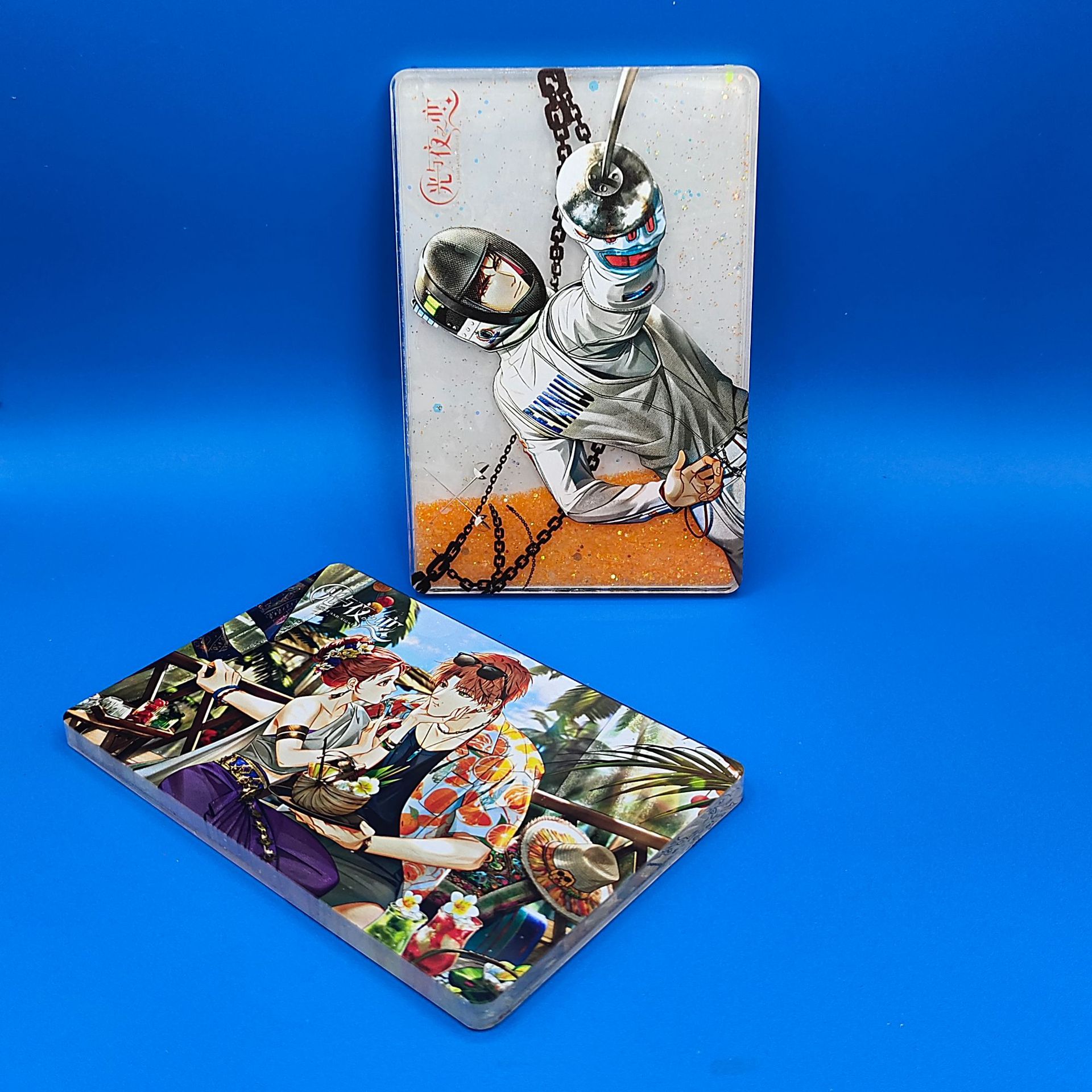 Marco de Fotos de Acrílico Colorido con Diseño de Arenas Movedizas, Serie de Anime de Celebridades, 10*15cm, Adorno Guka, Adorno Creativo