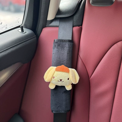 Car Seat Belt Shoulder Cover Seat belt shoulder pad - seat-belt-shoulder-pads-pudding-dog-1-pack