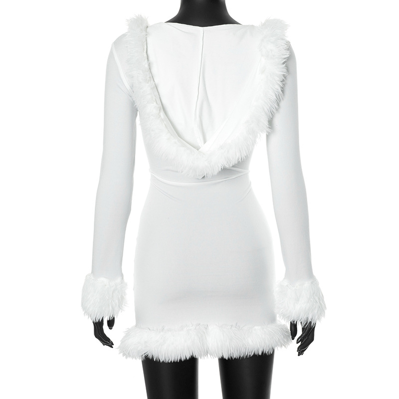 Women Clothing Sexy Pure White V Collar Sheath Frayed Women Clothing 9 Women Clothing Sexy Pure White V Collar Sheath Frayed Women Clothing