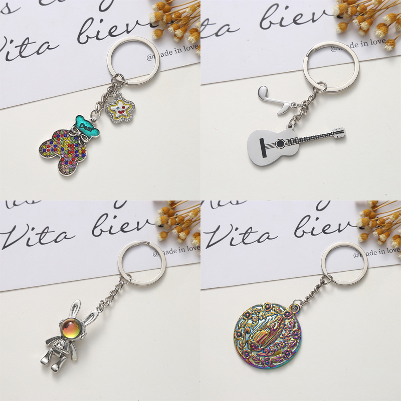 Cross-border diamond three-dimensional key chain pendant alloy magic bag decoration ornaments accessories small gifts wholesale