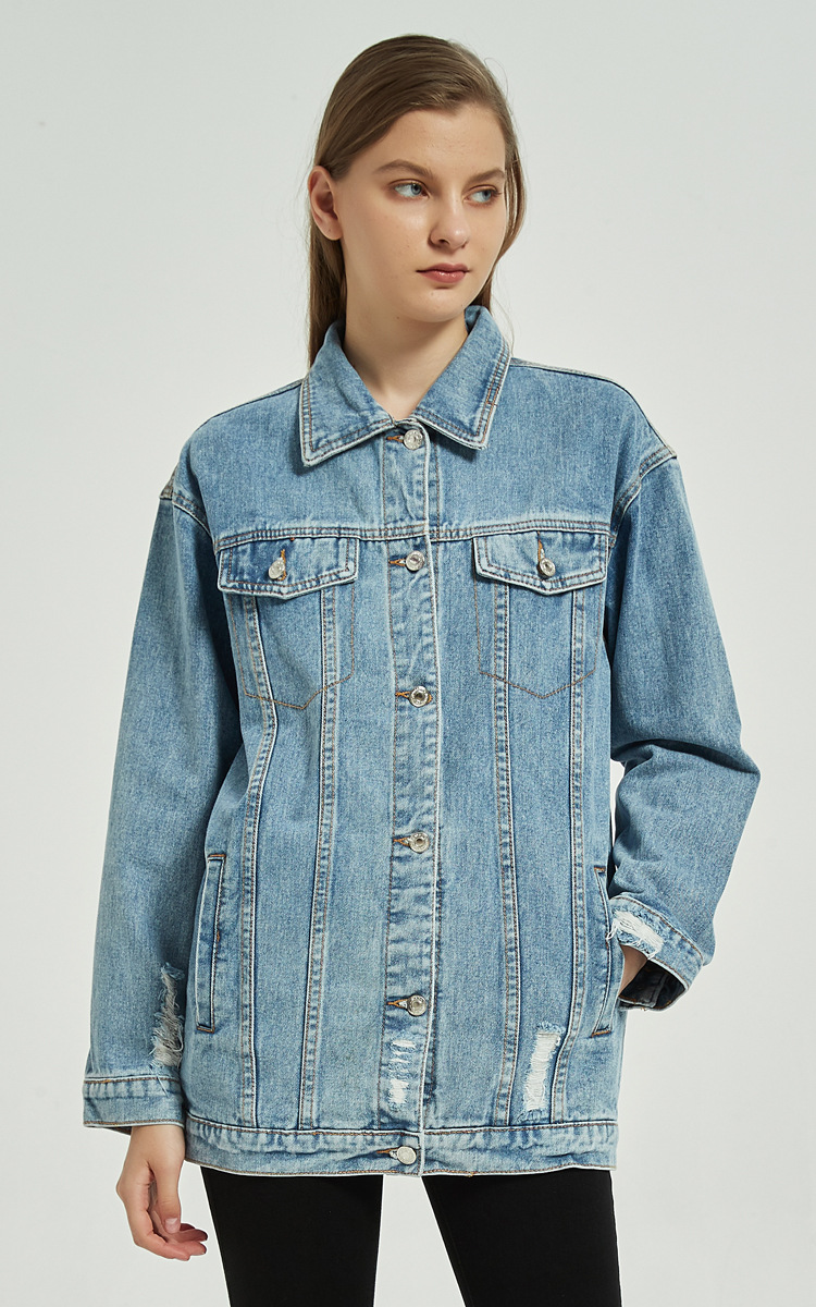 Classic Denim Long Jacket NSSY78035