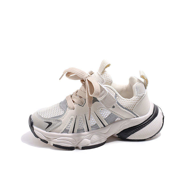 Zapatos deportivos de red única para niños 2026 verano nuevos zapatos de correr para niños y niñas zapatos de red para padres e hijos zapatos de moda