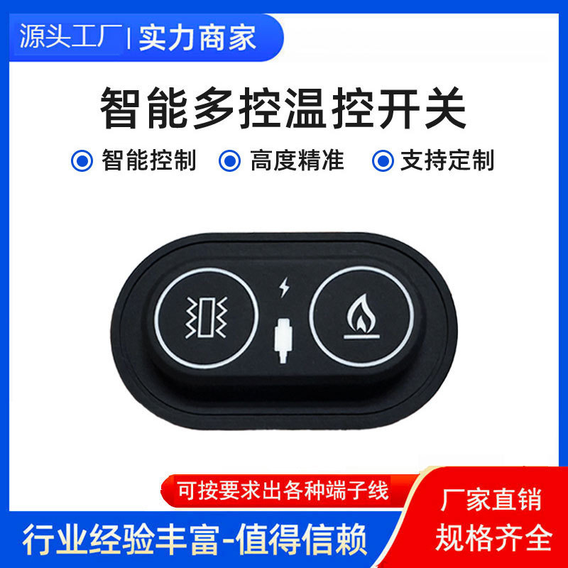 Directly Approved by the Manufacturer, Dual Temperature Control Switch, Massager Temperature Adjustment Switch, Electric Blanket Switch, Smart Silicone Button Switch