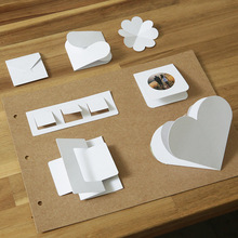 空白DIY機關卡 純色手工素材小照片相冊制作創意手冊手帳卡片裝飾