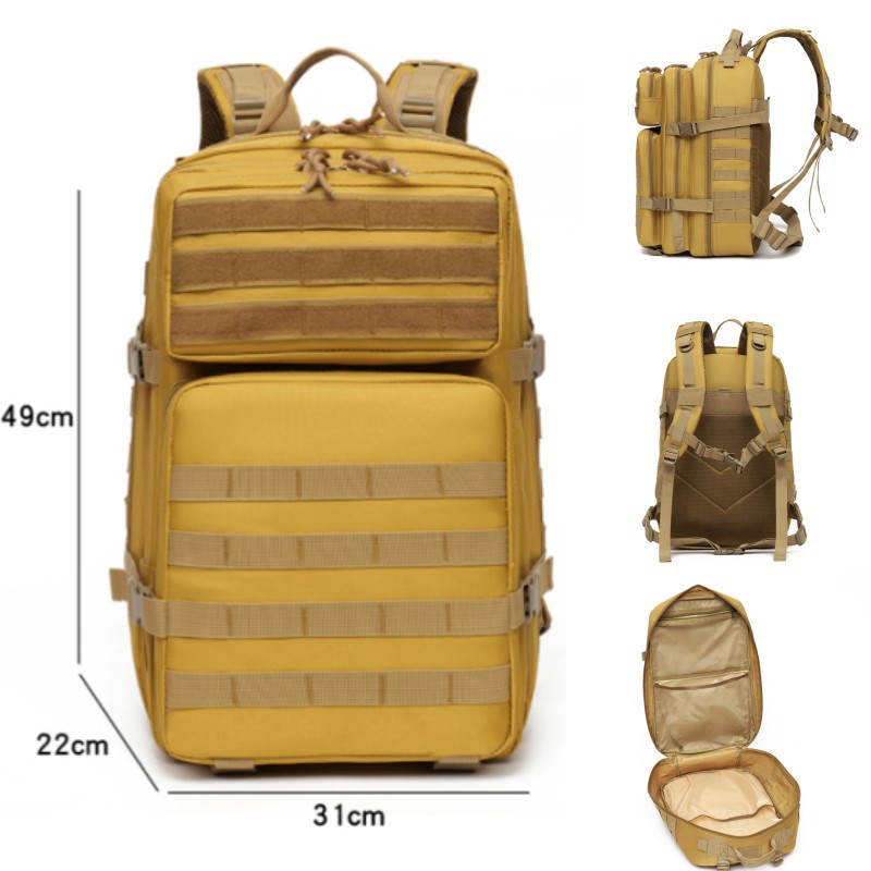 Al por mayor transfronterizo nueva mochila táctica de gran capacidad multifuncional al aire libre mochila de montaña anti-dropper camuflaje mochila de hombro