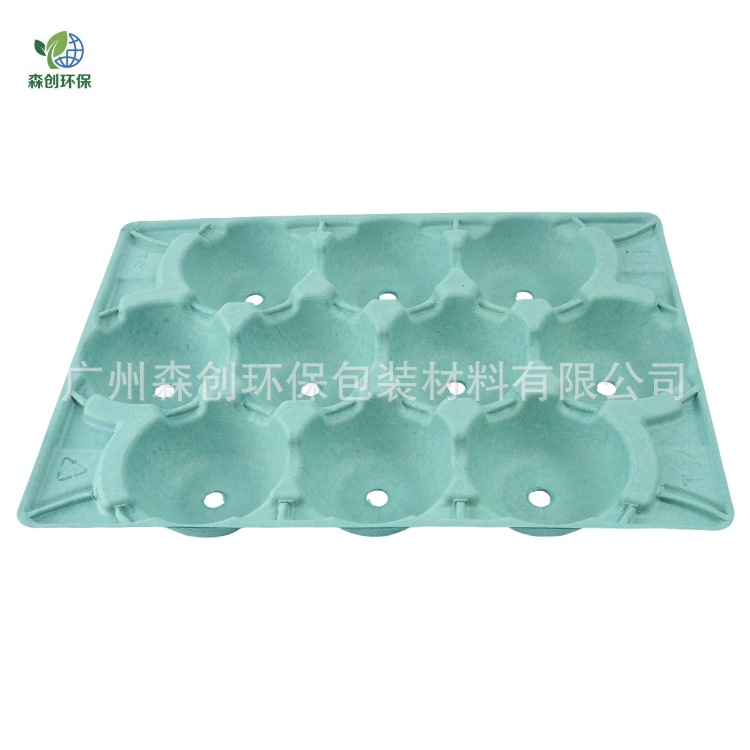 8 piezas 9 piezas 10 piezas 14 piezas de pulpa bandeja de frutas manzanas bandeja de frutas biodegradables ecológicas bandeja de frutas desechables image 8
