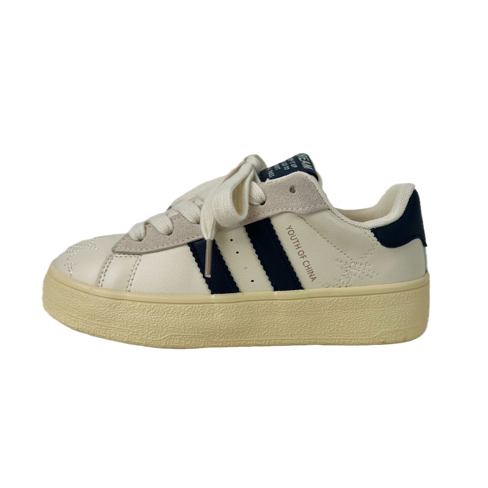 Yuanbo 2024 primavera nuevos zapatos planos de lona de la parte inferior femenina estudiantes coreanos Harajuku shooting en la calle zapatos blancos transmisión en vivo femenino