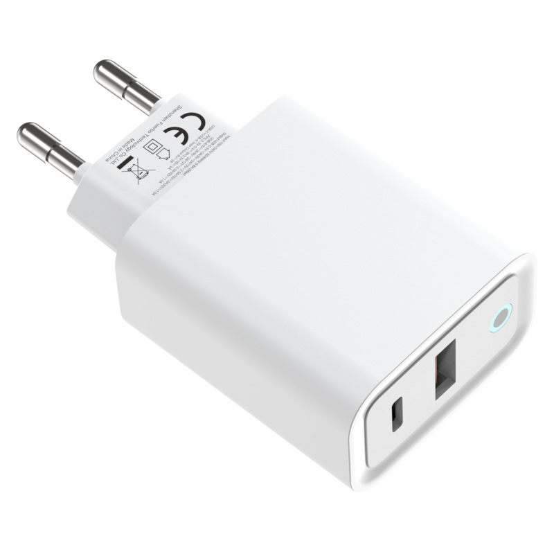 33W galio nitruro Código europeo teléfono móvil dual Puerto cargador cabeza certificación CE Gan carga rápida PD + qc3.0 cabeza de carga