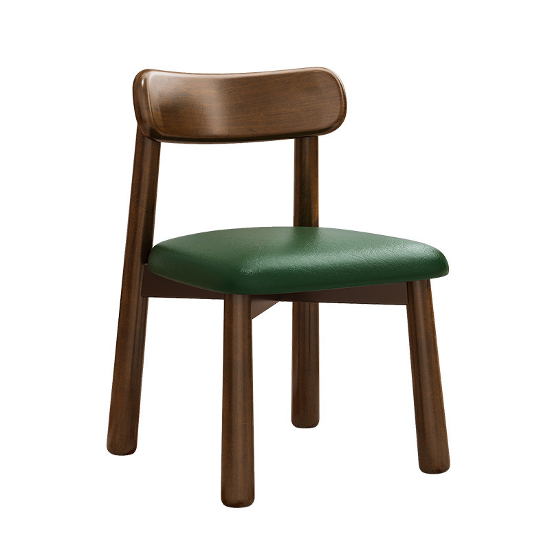 silla de madera maciza pequeña taburete pequeño hogar niños sala de estar respaldo silla simple paquete blando taburete cuadrado taburete de cambio de zapatos