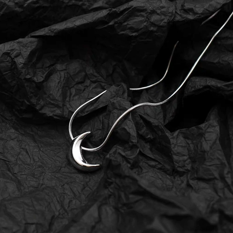 Серебренное колье, универсальная цепочка для ключей и сумки, аксессуар, свитер, простой и элегантный дизайн, не теряет цвет