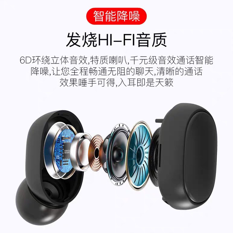 [Explosión de comercio electrónico transfronterizo] Nuevos auriculares Bluetooth A6S de deportes electrónicos con reducción activa de ruido de larga duración deportiva a prueba de agua