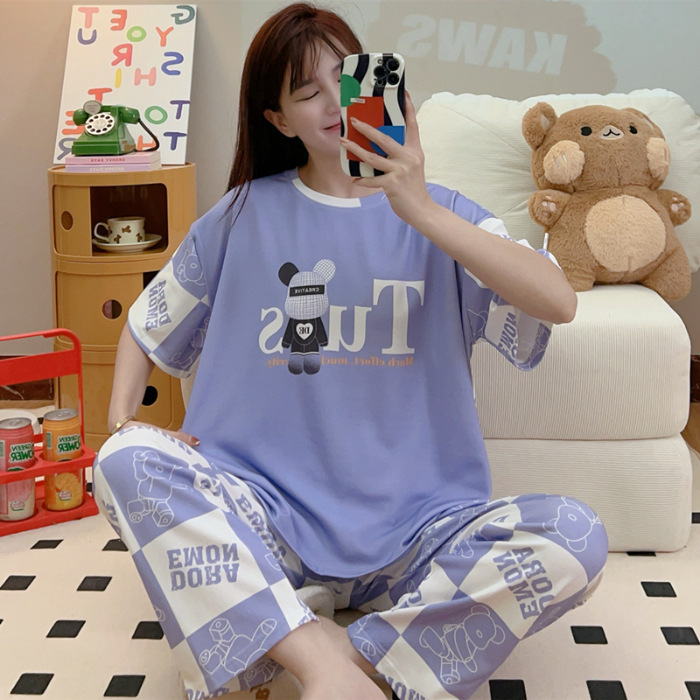 Pijamas nuevos pajamas de verano para mujeres pijamas cortos y largos Mickey ropa para el hogar comercio exterior transfronterizo sudeste asiático