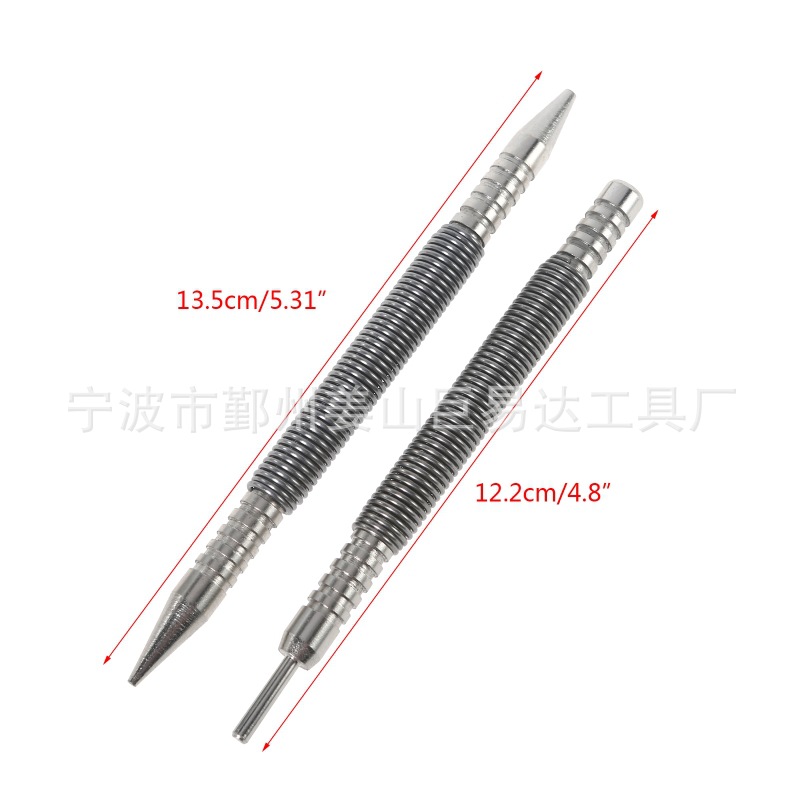 2 件双头弹簧钉钉无锤钉套装打孔工具 Hammerless Nail Set Punch