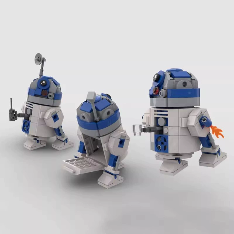 Строительный блок MOC, совместимый с LEGO 48008 Robot R2-D2. Трансграничная игрушка. Купить Block Puzzle Connection Creative.