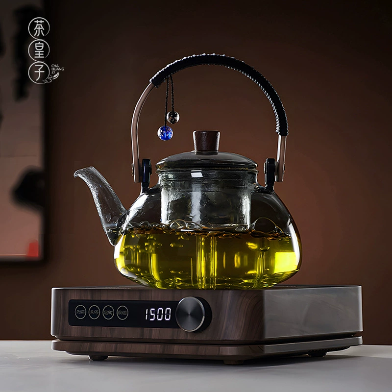 Вращая печь для приготовления чая электрическая керамическая плита стеклянный чайник бытовая электрическая керамическая печь для приготовления чая чайная плита набор чайника Кинг Конг пальма