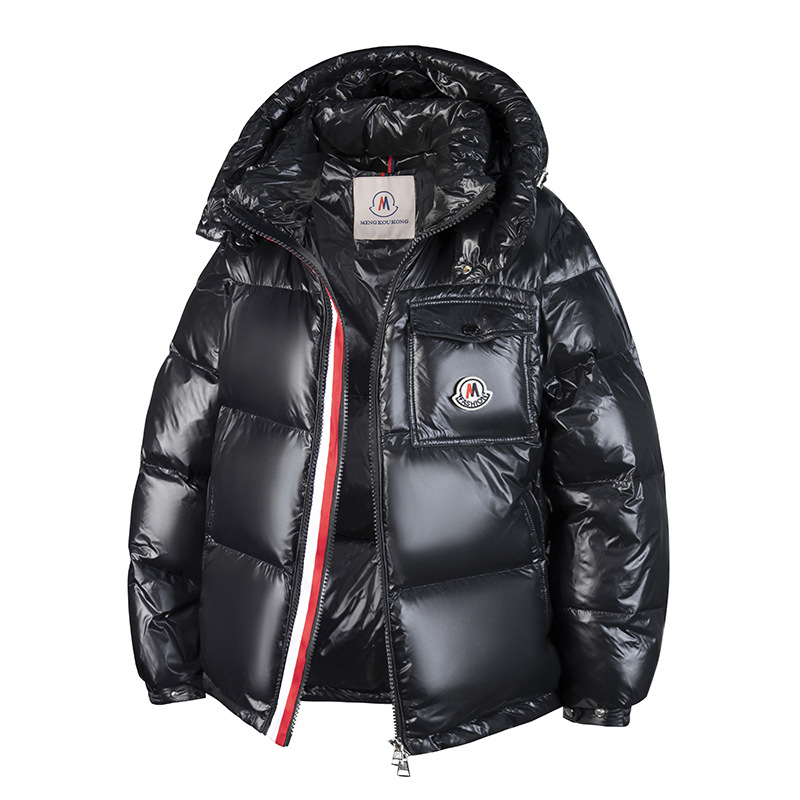 Wholesale Winter Couple's Rainbow Hooded Short White Duck down Jacket Versatile Warm Windproof Fashionable Trendy Wholesale Winter Couple's Rainbow Hooded Short White Duck down Jacket Versatile Warm Windproof Fashionable Trendy