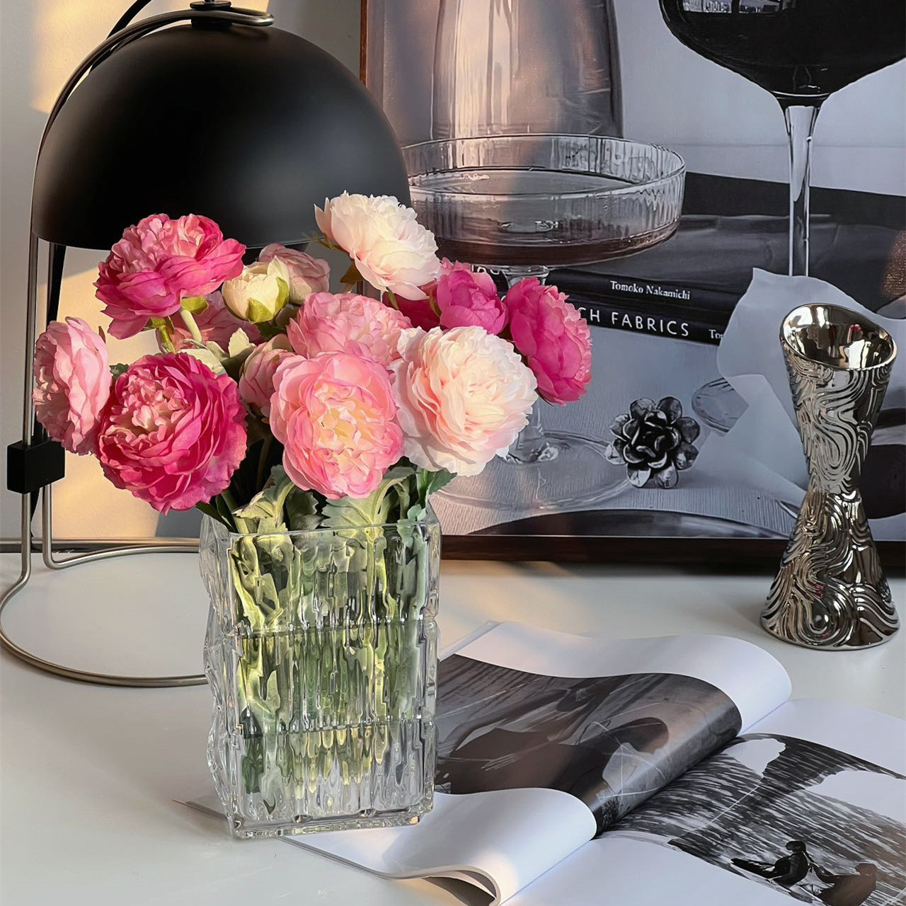 Dom in vrt umetno cvetje flocking 3 glave izpostavljeni lotos okraski za dom umetno cvetje prenos v živo umetno cvetje na debelo_voghion.com