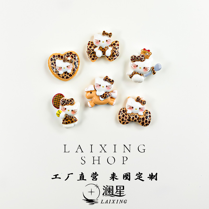 Cartoon Leopard Print Kt Cat Resin Small Accessories DIY Hair Accessories Hair Clips Pendants Fridge Magnets Phone Case Charms Clog Shoe Charms Cartoon Leopard Print Kt Cat Resin Small Accessories DIY Hair Accessories Hair Clips Pendants Fridge Magnets Phone Case Charms Clog Shoe Charms
