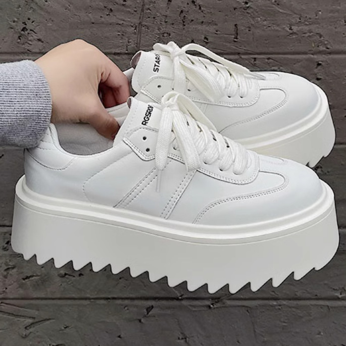 Herren Leder Sneaker Mit Plateau Und Höhenzunahme_voghion.com