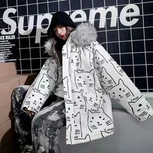 冬季棉服男宽松加厚棉衣情侣外套大毛领连帽嘻哈棉袄男士青年棉服