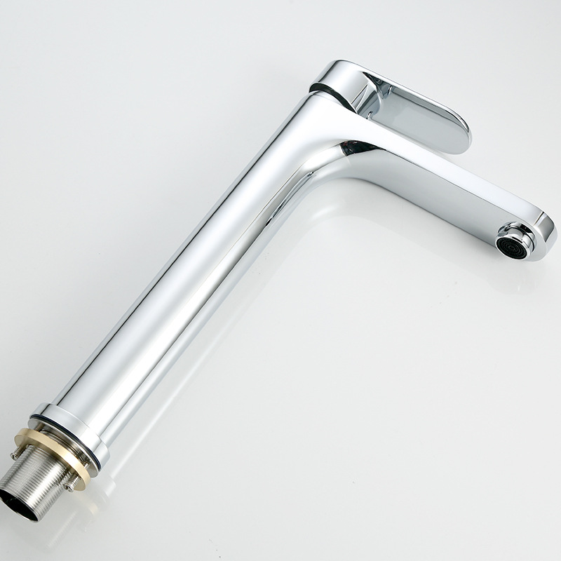Grifo de lavabo doméstico frío y caliente de cobre elevado transfronterizo, baño, lavabo frío y caliente, grifo de lavabo