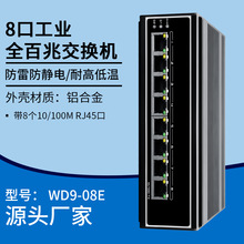 8口百兆电口工业交换机以太网百兆防雷网络监控网线交换器交流器