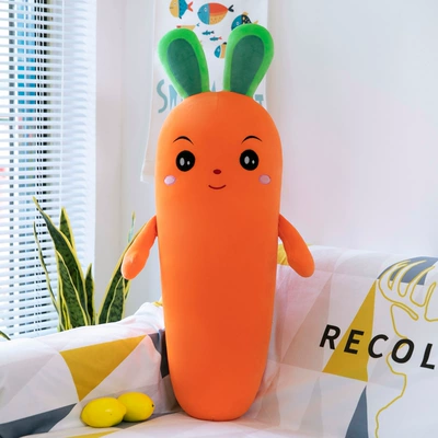 Carrot Pillow Plush Toy: Oyuncaq yastıqlar - smile-50cm02kg
