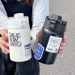 不鏽鋼保溫杯保冷保溫杯子帶吸管杯 戶外便攜車載保溫杯批發