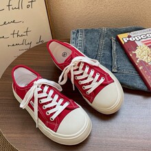 平底薄款帆布鞋女2025夏季新款平底防滑软底轻便百搭休闲运动板鞋