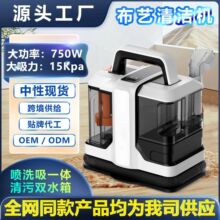 跨境W05家用布艺清洗机 沙发地毯床垫750W小型迷你有线抽吸清洁机