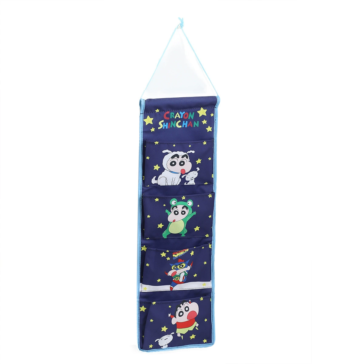 Cartoon long storage system, hanging organiser, storage bag, 4 cells, cotton and linen