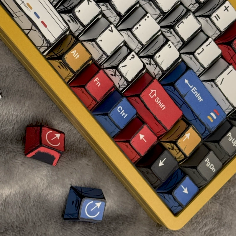 Набор колпачков для клавиш, 136–137 PBT Cherry-Profile, полная пятигранная печать по краям