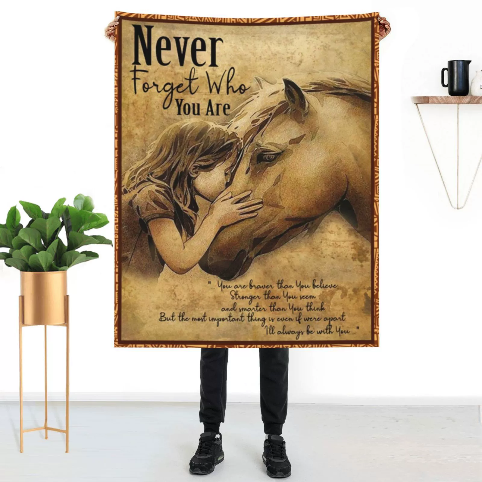 Амазонка горячая Распродажа лошадь фланель одеяло кондиционер одеяло подарок старейшины Двусторонняя фланель