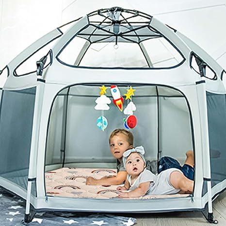 Comercio exterior Juego de bebé hexagonal transfronterizo Cojín para gatear Colchón para niños Bohemia Rainbow Amazon Burst