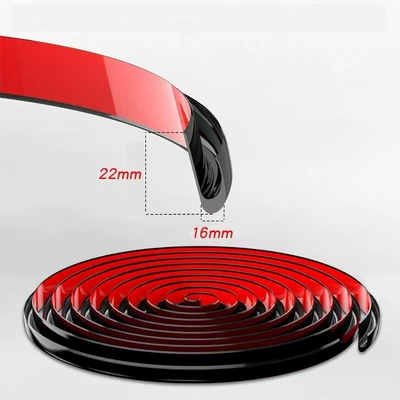 Cross-Border J-Type Rv Water Guide Strip, Roof Edge Rainwater Diversion Groove, Elastic Anti-Aging Self-Adhesive Sealing Strip (Avtomobil səs izolyasiya zolaqları) - j-shaped-water-guide-strip