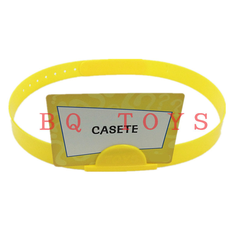 Institución educativa escuela Aula juego apoyos diadema de plástico adivina quién soy