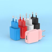 5v2a充电头适用平板电脑华为小米苹果单USB欧规彩色马卡龙充电器