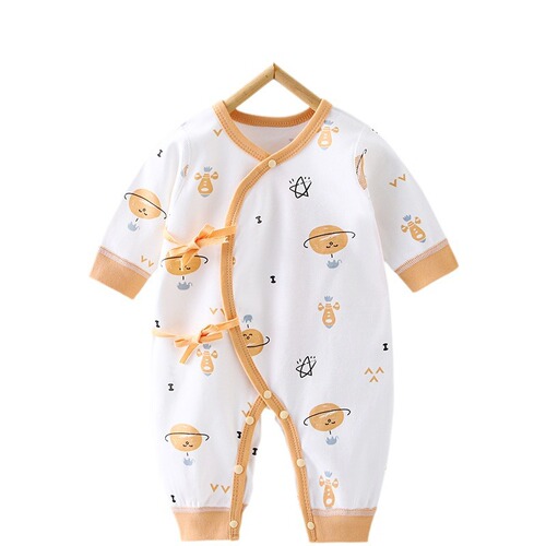 Baby clothes pure cotton Category A underwear newborn butterfly clothing male and female baby long-sleeved spring and autumn crawler clothing jumpsuit