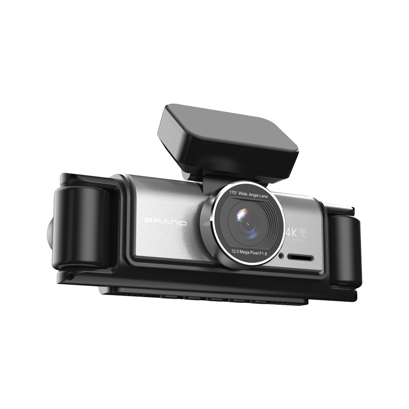 New cross-border product: 4K dashcam with 4-camera setup, front and interior fisheye wide-angle lenses, and WiFi connectivity
